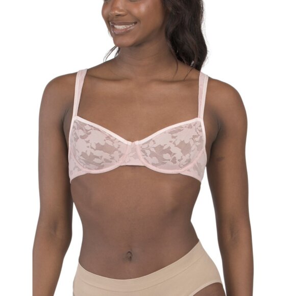 B. TEMPT'D BY WACOAL Blush Pink Shadow Scene Underwire Bra - Picture 1 of 2
